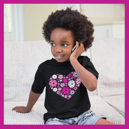 Niedliches Pickleball 💘 Valentinins Kleinkind Baby T-shirt