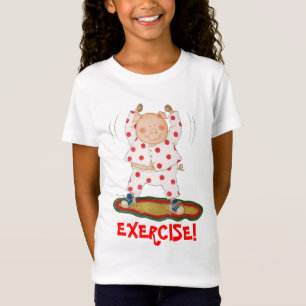 Niedliches Piggy Trainieren T-Shirt