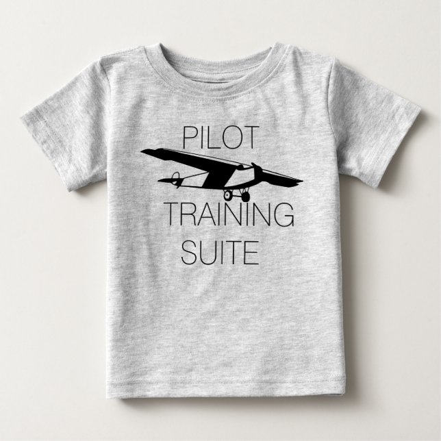 Niedliches Pilotprogramm Baby T-shirt (Vorderseite)