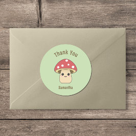 Niedliches Pilz Dankeschön Sticker