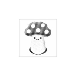 Niedliches Pilz Zeichnend Gummistempel