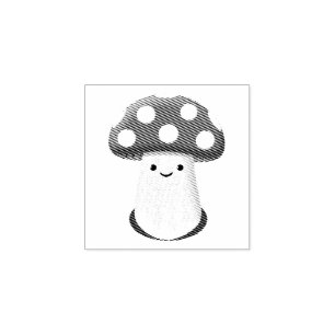 Niedliches Pilz Zeichnend Gummistempel