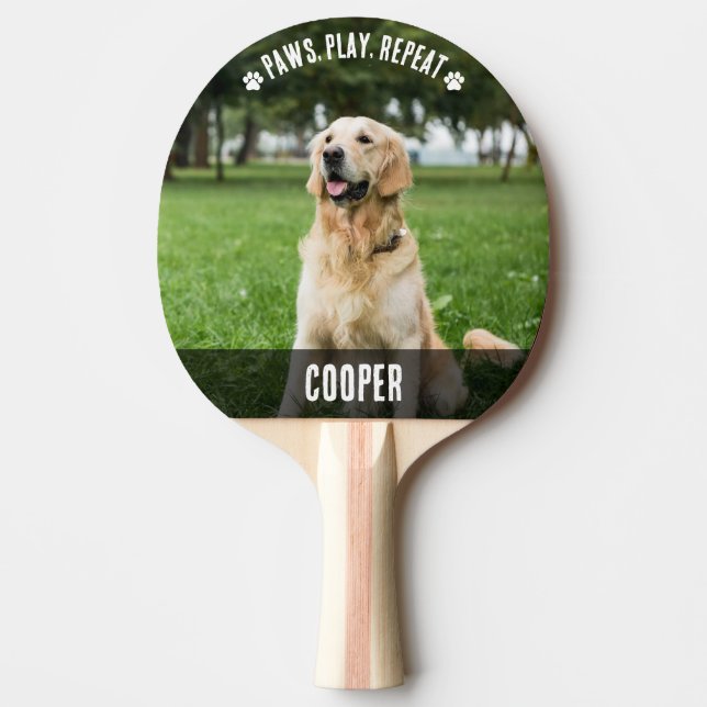 Niedliches Ping Pong Paddel mit 2 Foto Tischtennis Schläger (Vorderseite)