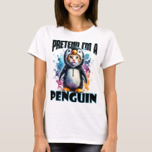 Niedliches Pinguin Cat Design für spielerische Kre
