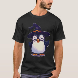 Niedliches Pinguin Face Design Halloween 2023 Kost T-Shirt