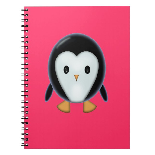 Niedliches Pinguin-Notebook Notizblock (Vorderseite)