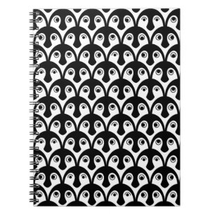 Niedliches Pinguin-Parade-Notebook Notizblock