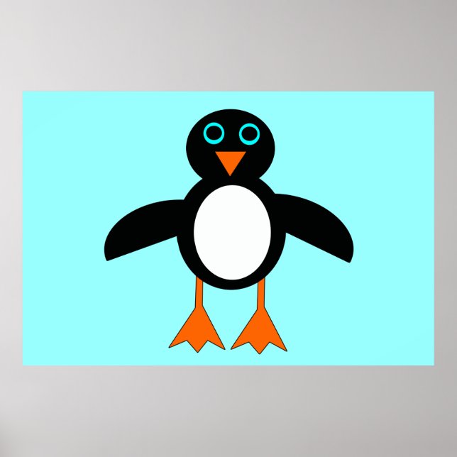 Niedliches Pinguin-Poster Poster (Vorne)