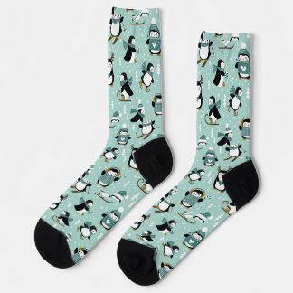 Niedliches Pinguin Winter Wonderland Socken
