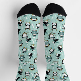 Niedliches Pinguin Winter Wonderland Socken