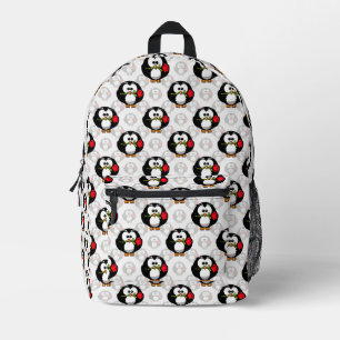 Niedliches Pinguinoberflächen-Muster drucken Bedruckter Rucksack