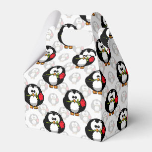 Niedliches Pinguinoberflächen-Muster drucken Geschenkschachtel