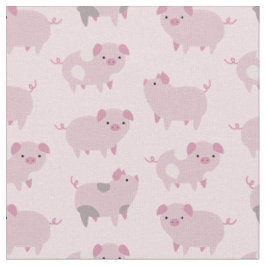 Niedliches Pink Baby Pantoletten Muster & Dots Stoff