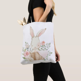 Niedliches Pink Bunny Rabbit in Basketball Wasserf Tasche