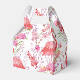 Niedliches Pink Flamingo Muster Strand Party Box Geschenkschachtel