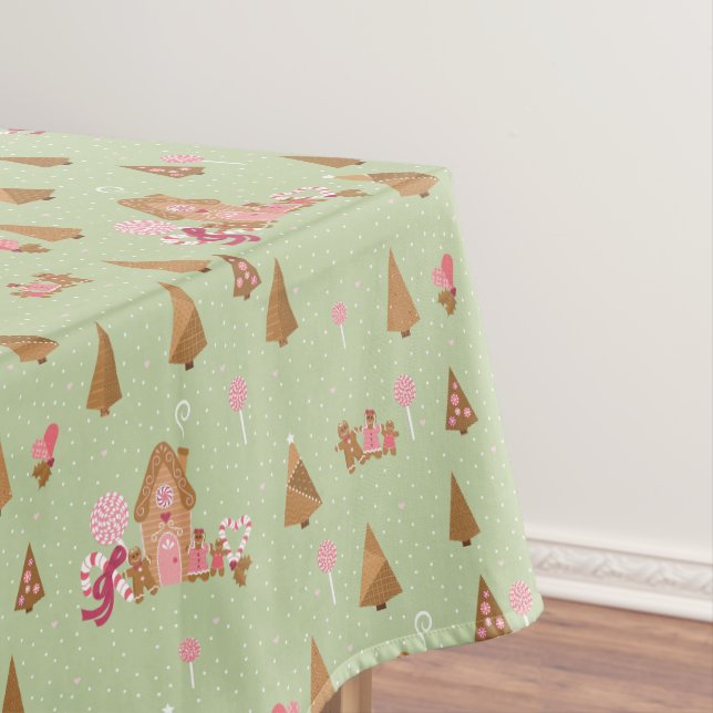 Niedliches Pink Gingerbrot Süßkartoffeln Tablette Tischdecke (Beispiel)
