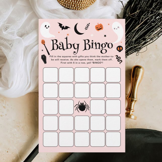 Niedliches Pink Halloween Baby Shooting Baby Bingo (Von Creator hochgeladen)
