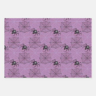 Niedliches PInk Lila Katzenspinne Papier Set- 3