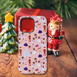 Niedliches Pink Nutcracker Weihnachtsmuster iPhone 16 Pro Max Hülle