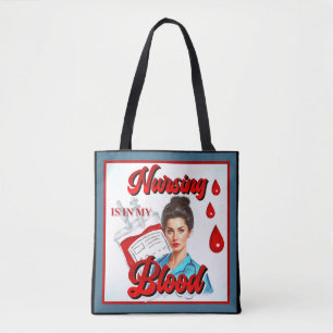 Niedliches Pinup_ Nahrung in meinem Blut Tasche