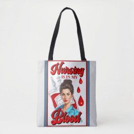 Niedliches Pinup_ Nahrung in meinem Blut Tasche