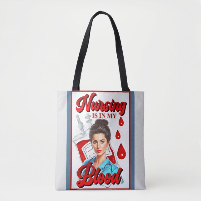 Niedliches Pinup_ Nahrung in meinem Blut Tasche (Vorderseite)