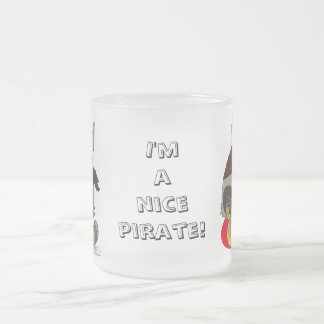 Niedliches Pirat Raccoon Anime-Cartoon kawaii Mattglastasse