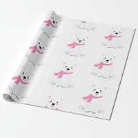 Niedliches Polar Bear Baby Girl Pink