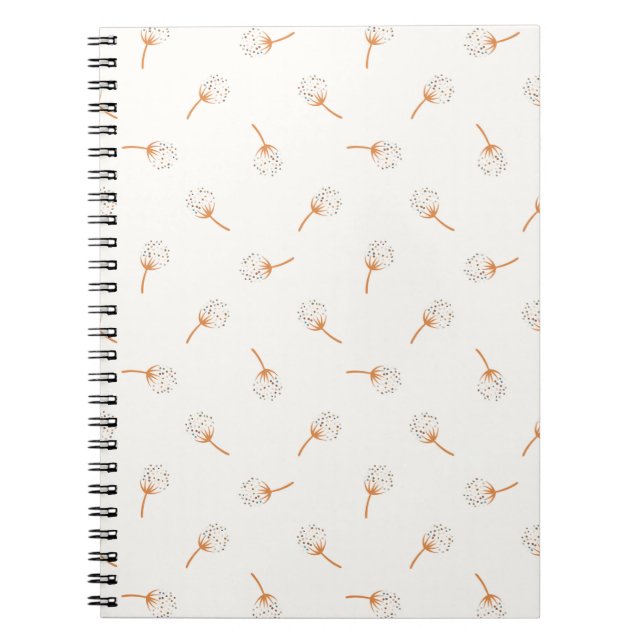 Niedliches Polka Dot Blume Muster Notizblock (Vorderseite)