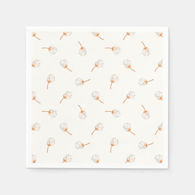 Niedliches Polka Dot Blume Muster Serviette (Vorderseite)