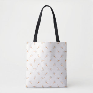 Niedliches Polka Dot Blume Muster Tasche