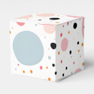 Niedliches Polka-Punkt-Spotter-Muster weiß Geschenkschachtel