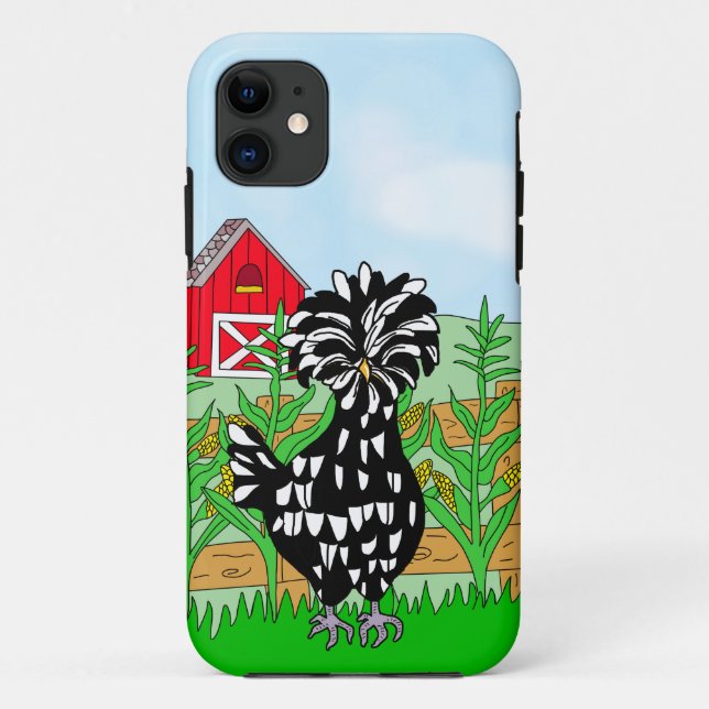 Niedliches polnisches Hühnchen und Zuchtbetrieb Case-Mate iPhone Hülle (Rückseite)