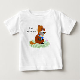 Niedliches Pony mit Baby - niedlich Baby T-shirt