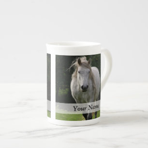 Niedliches Ponyfoto Prozellantasse