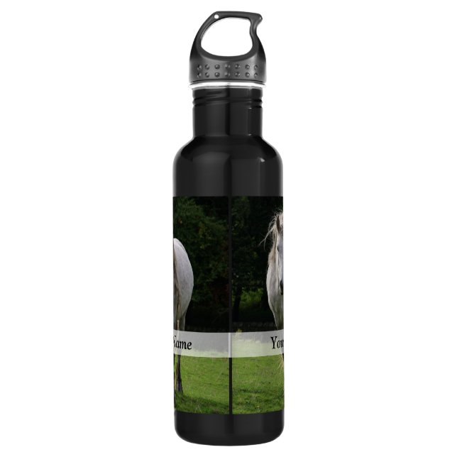 Niedliches Ponyfoto Trinkflasche (Vorderseite)