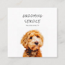 Niedliches Poodle-Hundemuster