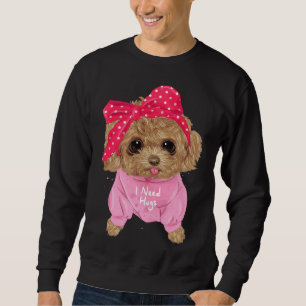 Niedliches Poodle Sweatshirt
