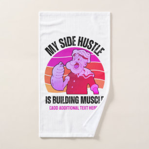 Niedliches POPEYE Mein Seitenhieb ist Gebäude Musk Handtuch
