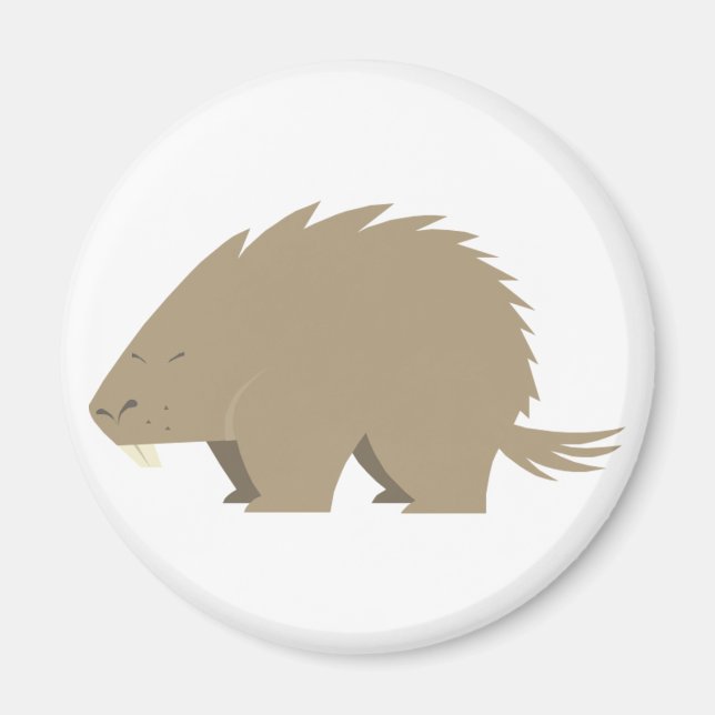 Niedliches Porcupine Magnet (Vorne)