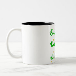 Niedliches positives motivierend Geschenk für alle Zweifarbige Tasse