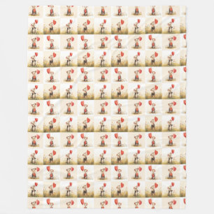 Niedliches Possum Muster Fleece Blanket