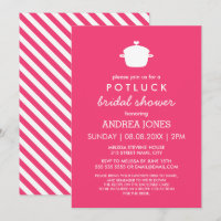 Niedliches Potluck-Brautparty | Hot Pink White