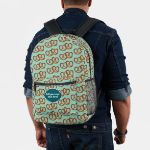 Niedliches Pretzel gedrehtes Loaf Muster, beliebig Bedruckter Rucksack