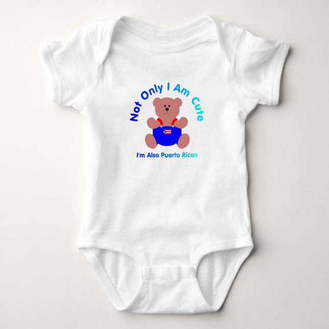 "Niedliches puertorikanisches" Baby Baby Strampler (Vorderseite)