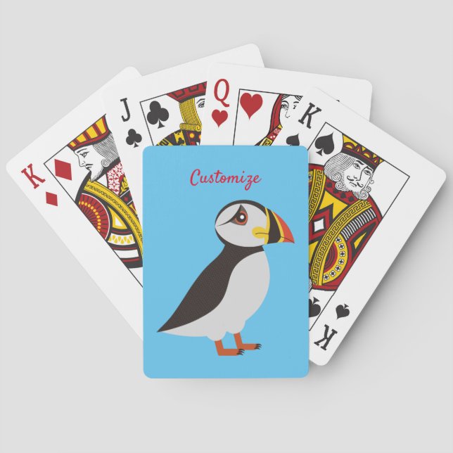 Niedliches Puffdesign Thunder_Cove Spielkarten (Rückseite)