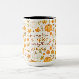 Niedliches Pumpkin-Muster | Erntedank Tasse
