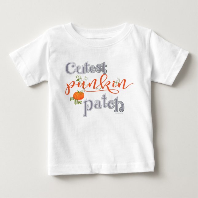 Niedliches Punkin Baby T-shirt (Vorderseite)