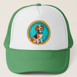 Niedliches Puppy-Cartoon-Design Truckerkappe
