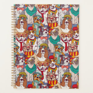 Niedliches Puppy-Fashion-Muster Planer